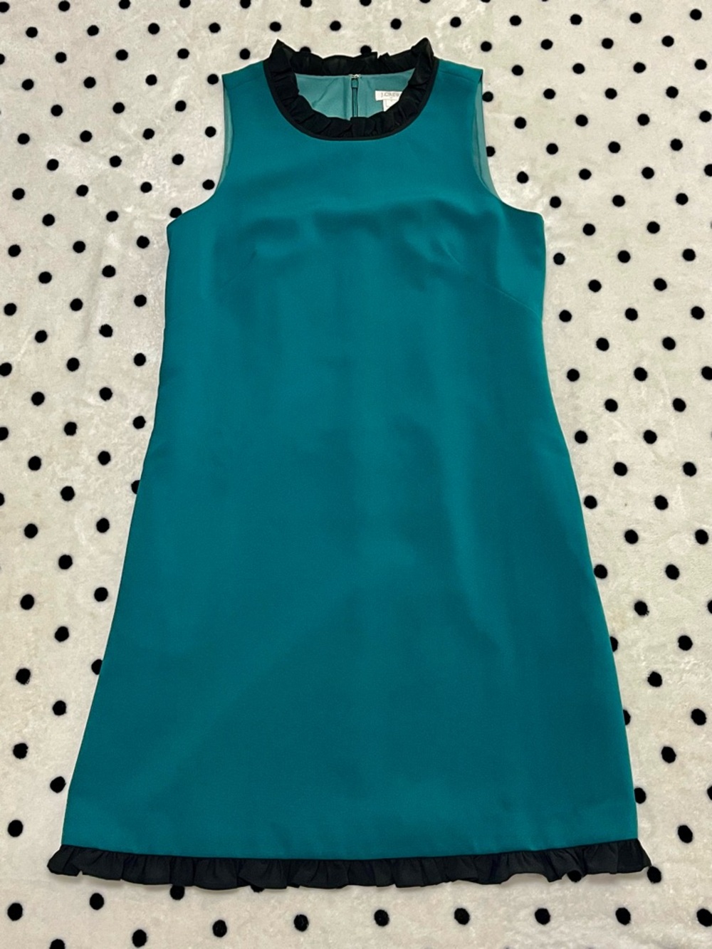 J. Crew Factory Ruffle-Hem Shift Dress Size 4